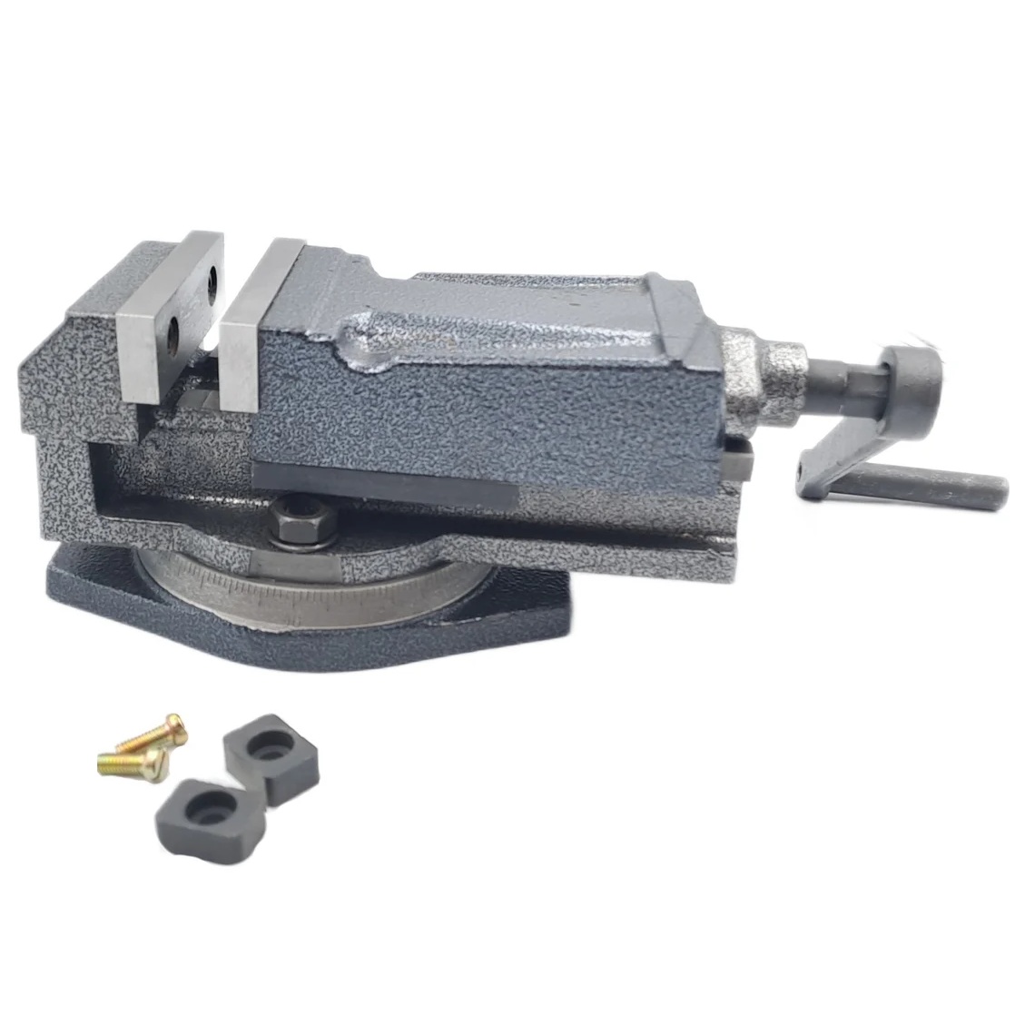 Тиски станочные поворотные TORNERI с закрытым винтом L губок 80 мм, серия QH80 045755