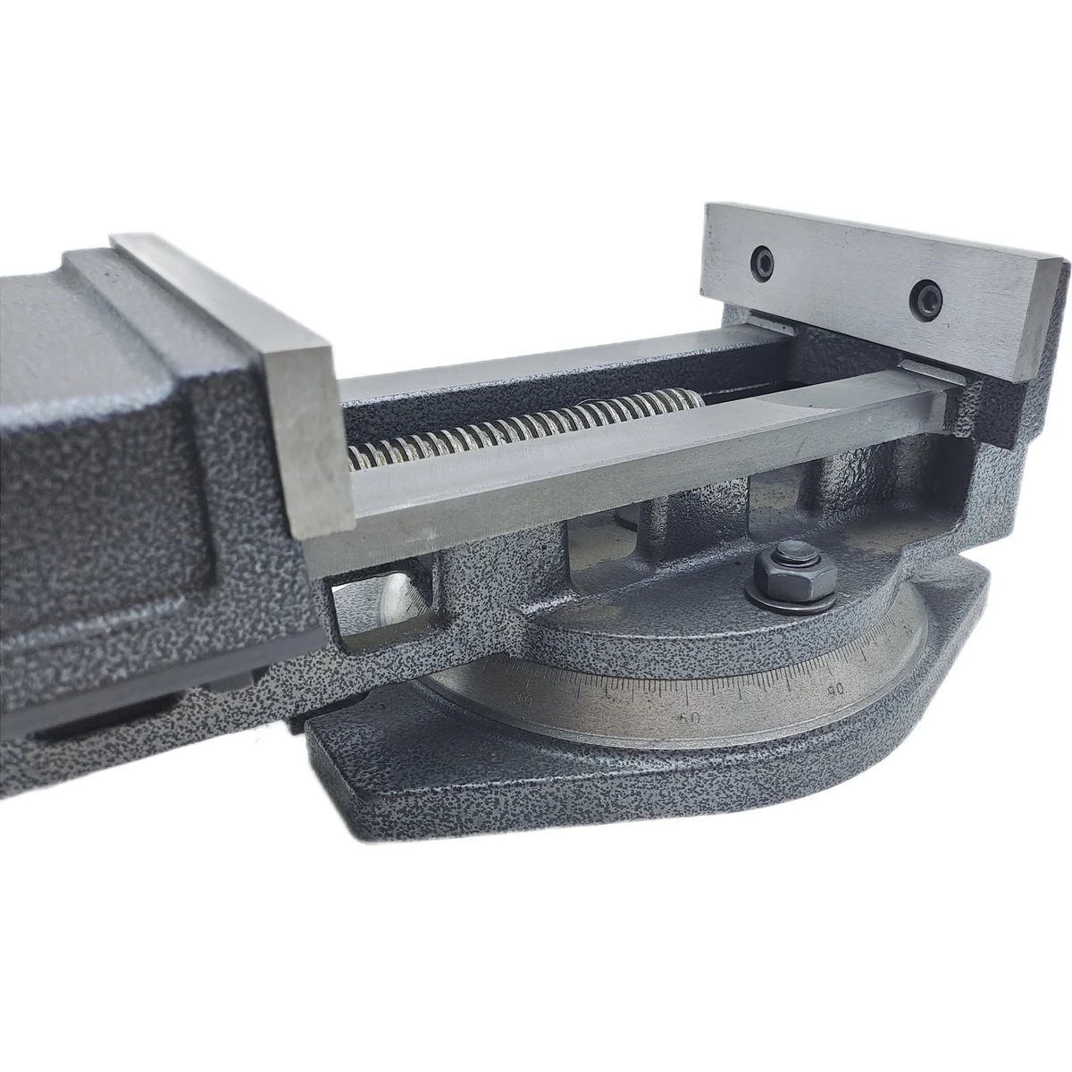 Тиски станочные TORNERI с открытым винтом, поворотные, L губок 136 мм, серия QB136 045768Фото 6047-04.jpg