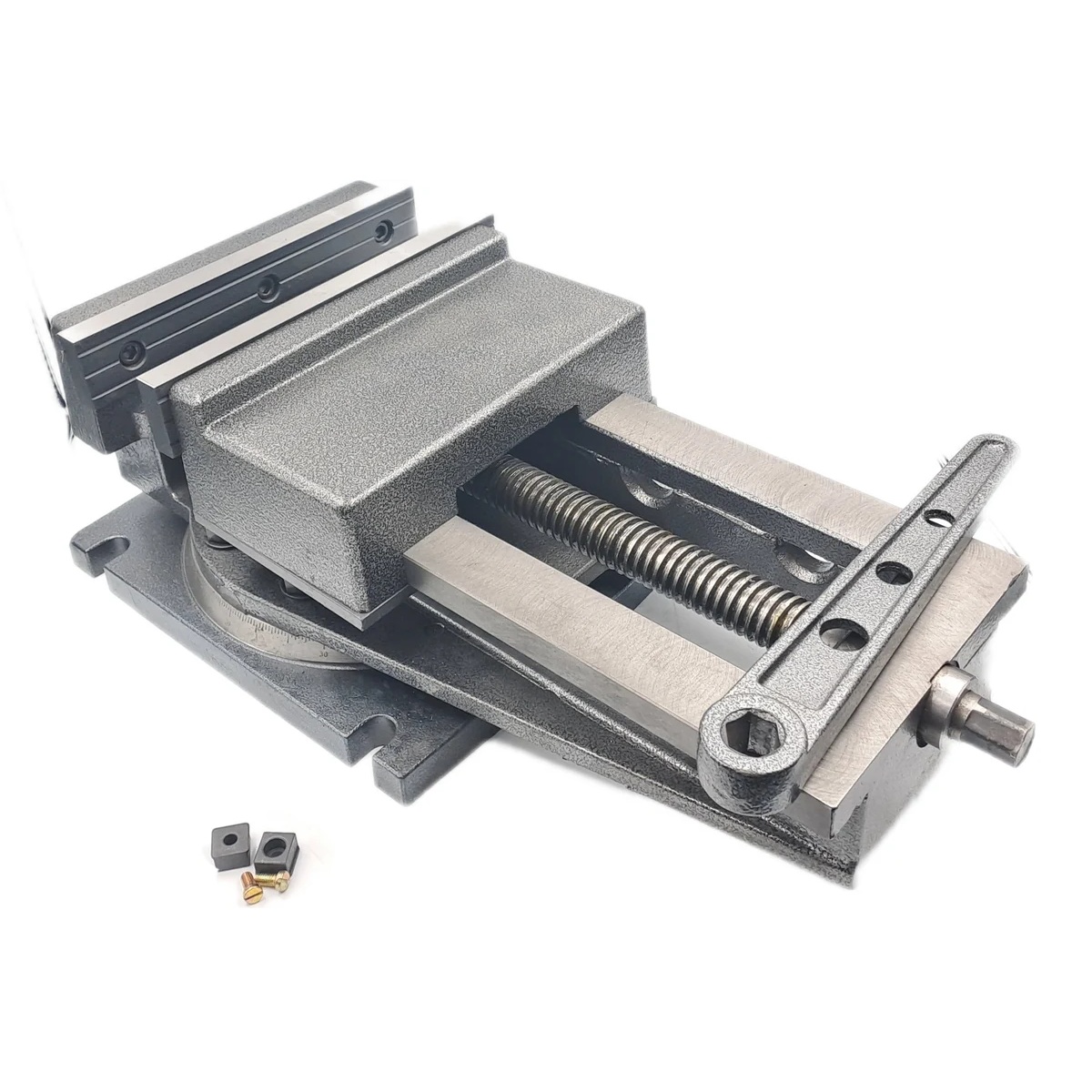 Тиски станочные TORNERI с открытым винтом, поворотные, L губок 250 мм, серия QB250 045770