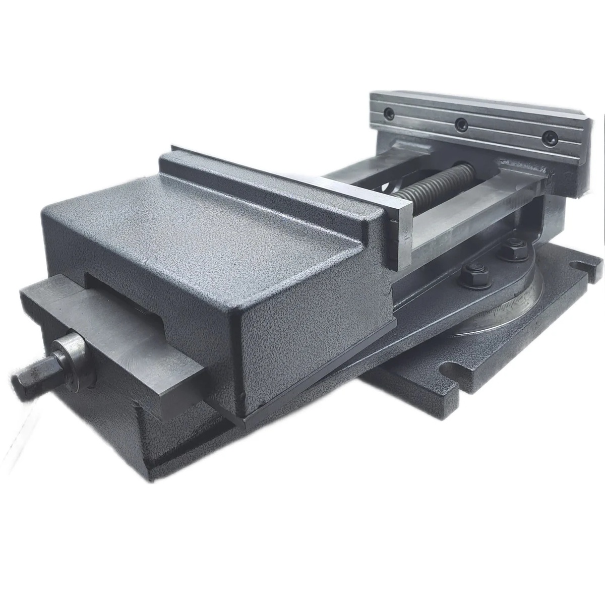 Тиски станочные TORNERI с открытым винтом, поворотные, L губок 250 мм, серия QB250 045770Фото 6050-04.jpg