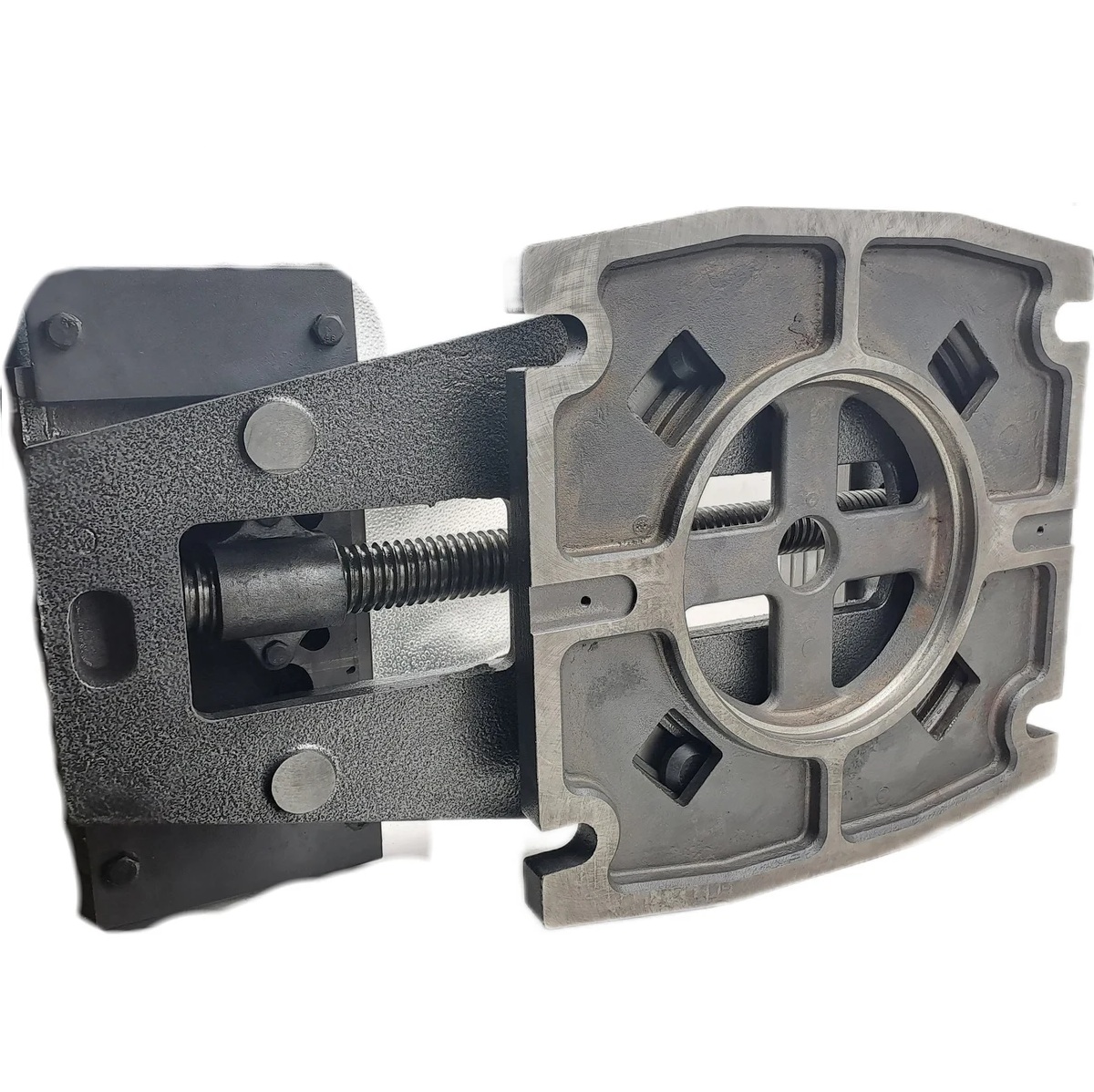 Тиски станочные TORNERI с открытым винтом, поворотные, L губок 320 мм, серия QB320 045771Фото 6051-03.jpg