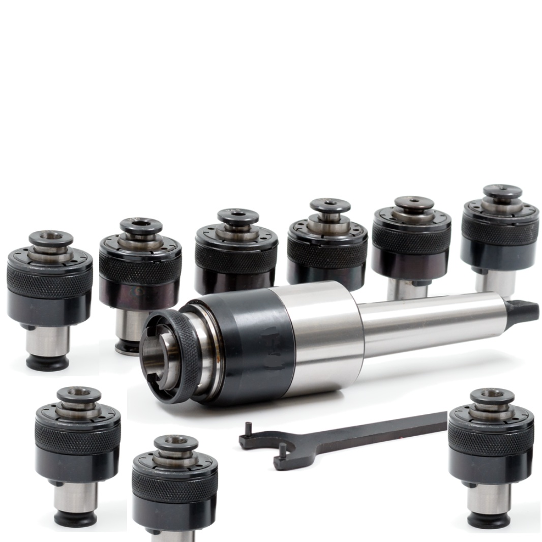 Патрон резьбонарезной для метчиков с набором головок М3-М16 GT12 (d=19 мм) 9 шт. КМ3 TORNERI 041827Фото 6127-02.jpg