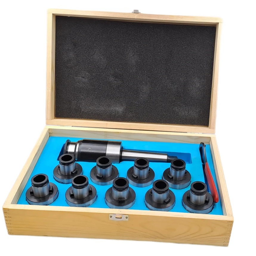 Патрон резьбонарезной для метчиков с набором головок GT24, d=30 мм, 9 шт, КМ4 TORNERI 041831Фото 6129-06.jpg