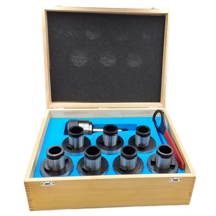 Патрон резьбонарезной для метчиков с набором головок GT42, d=45 мм, 7 шт, КМ4 TORNERI 041833Фото 6130-06.jpg