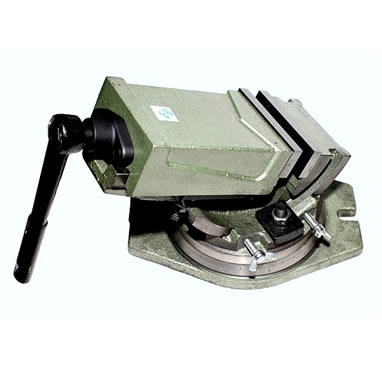 Станочные тиски CNIC глобусные 100мм поворотные, ход 80мм, шкала-град., закр.винт LTH100K