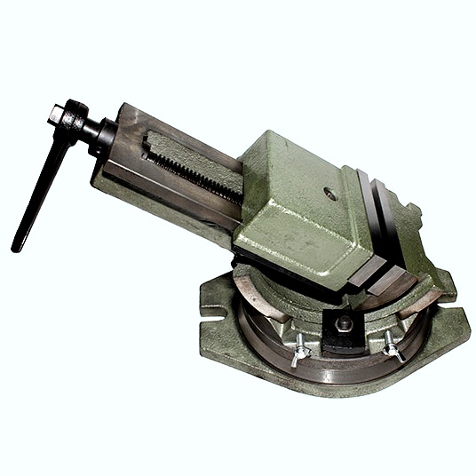 Станочные тиски CNIC глобусные 125мм поворотные, ход 140мм, шкала-град., открытый винт LTB125K