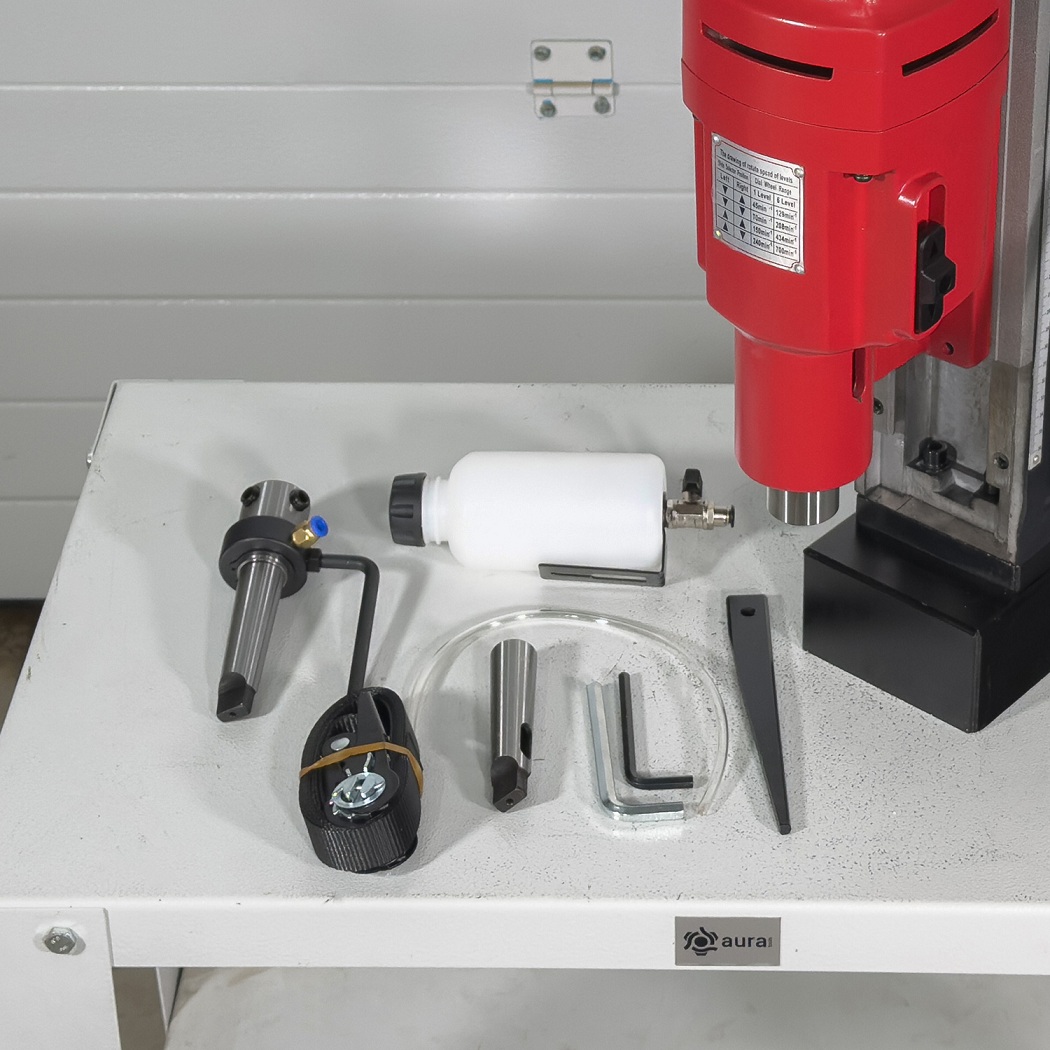 Магнитный сверлильный станок AURA MCM-100RФото 6602-09.jpg