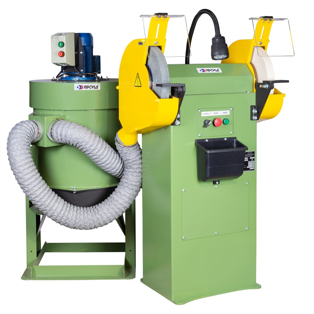 Станок точильно-шлифовальный ТШ 2М.25 с ремённой передачей с пылесосом ПЦ-750/У