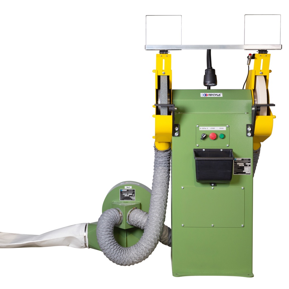 Станок точильно-шлифовальный ТШ 2М.35 с ремённой передачей с пылесосом ПП-750/УФото 6631-02.jpg