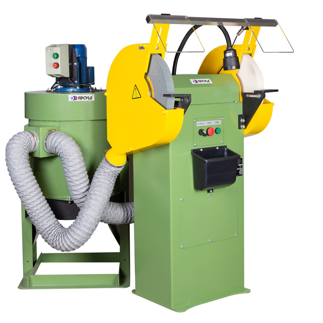 Станок точильно-шлифовальный ТШ 2М.35 с ремённой передачей с пылесосом ПЦ-750/У