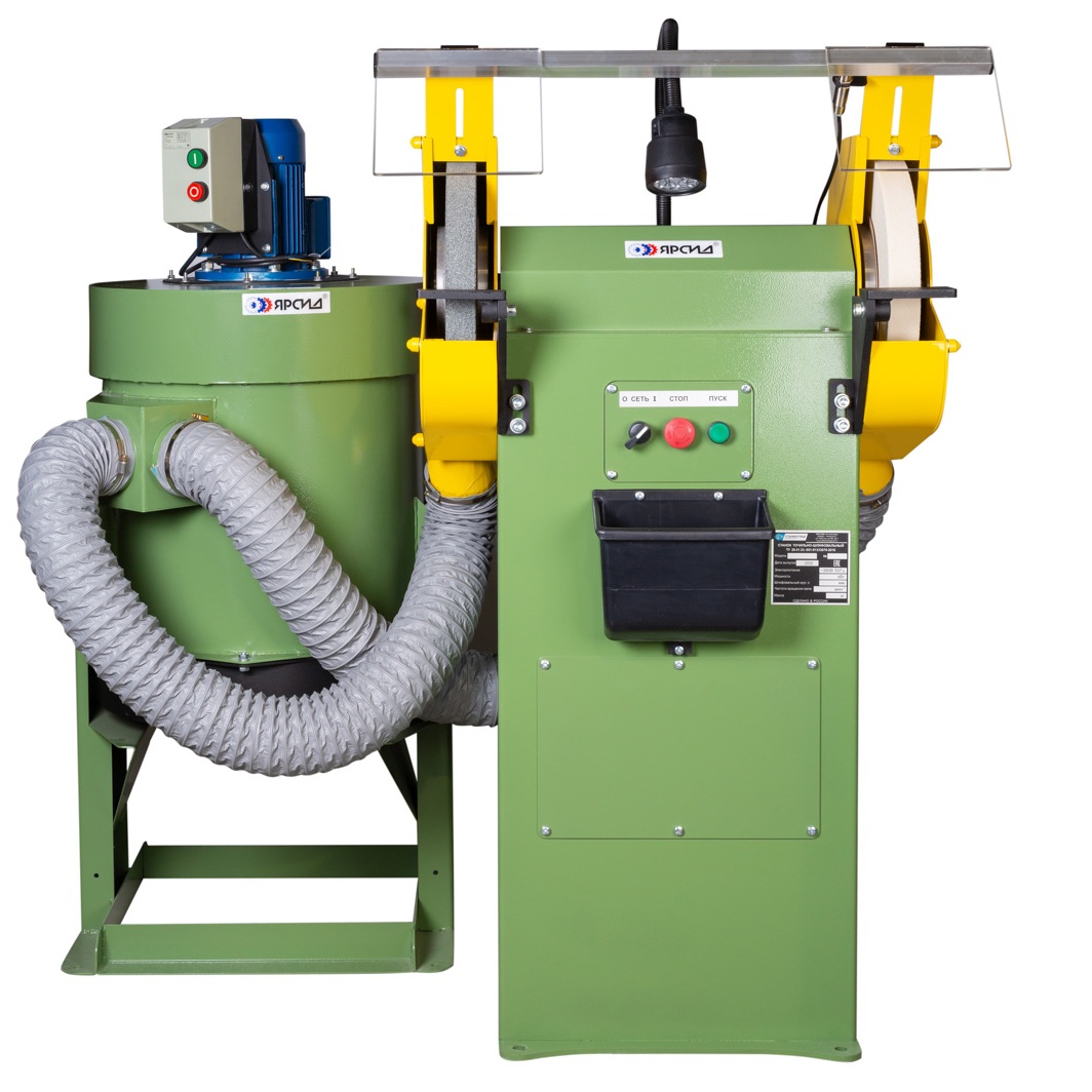 Станок точильно-шлифовальный ТШ 2М.35 с ремённой передачей с пылесосом ПЦ-750/УФото 6632-02.jpg