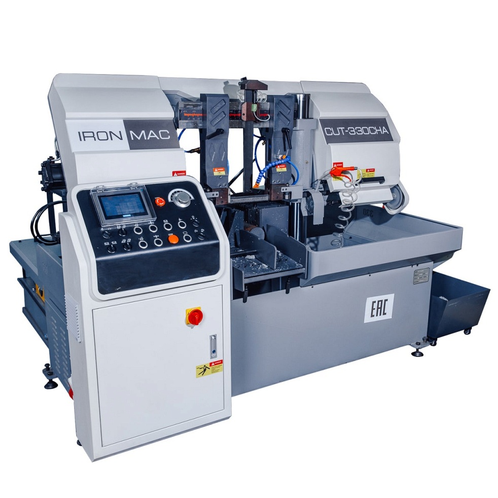 Автоматический ленточнопильный станок по металлу колонного типа IRONMAC CUT-530СHA