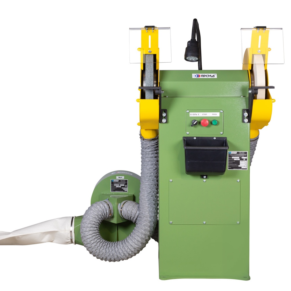 Станок точильно-шлифовальный ТШ 3М.25 с ремённой передачей с пылесосом ПП-750/УФото 6649-02.jpg