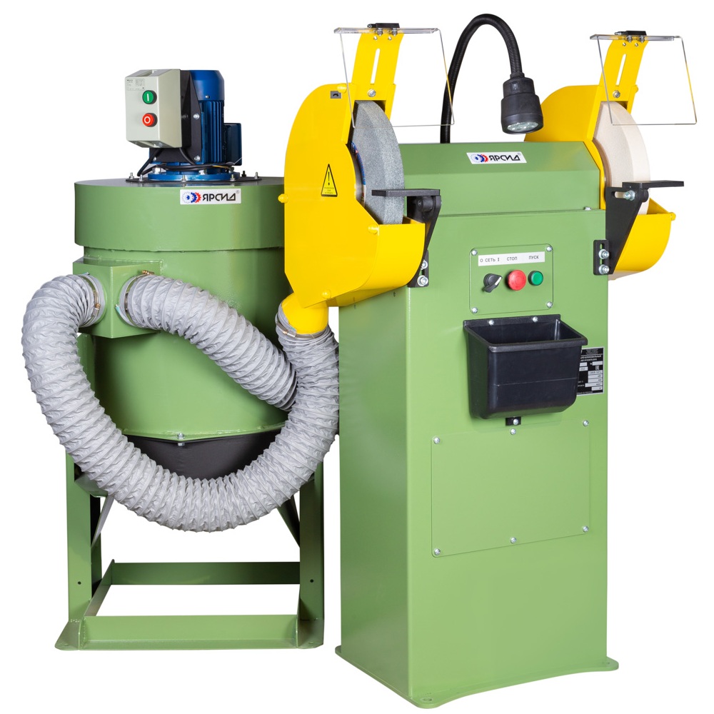 Станок точильно-шлифовальный ТШ 3М.25 с ремённой передачей с пылесосом ПЦ-750/У