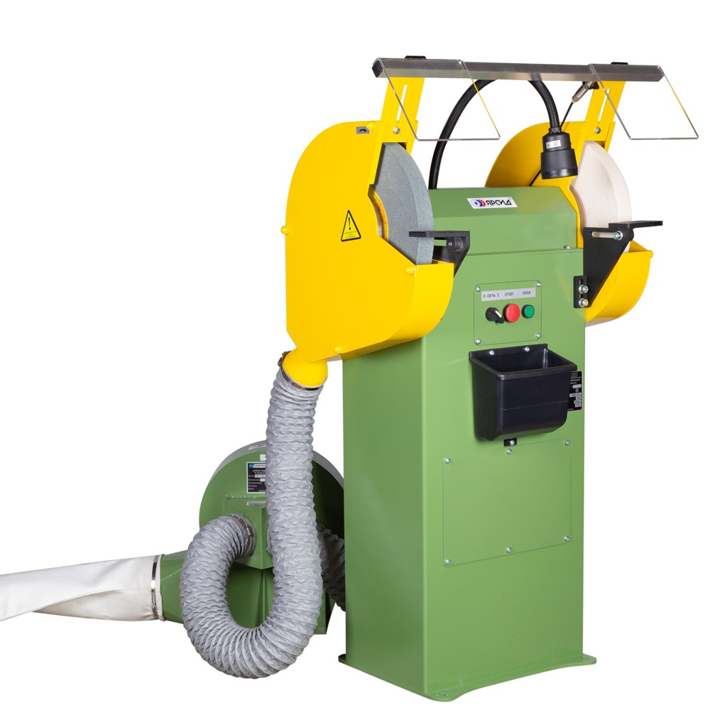 Станок точильно-шлифовальный ТШ 3М.35 с ремённой передачей с пылесосом ПП-750/У