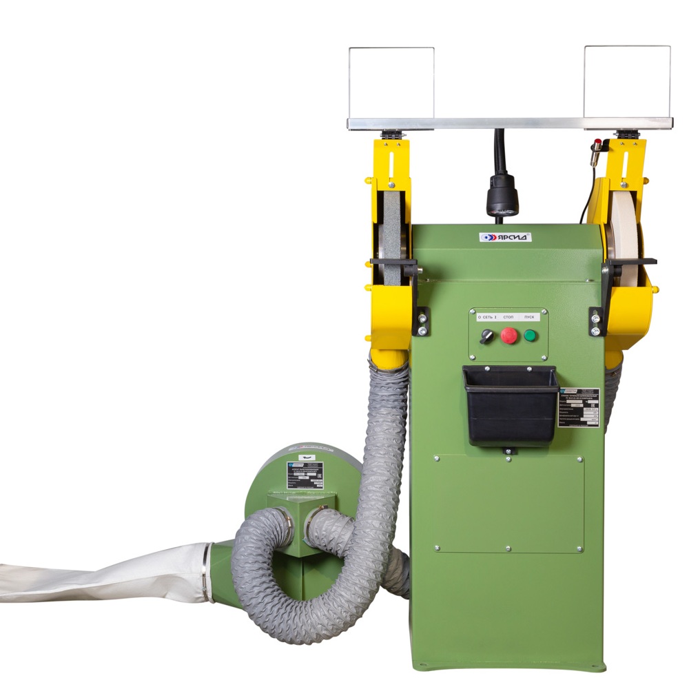 Станок точильно-шлифовальный ТШ 3М.35 с ремённой передачей с пылесосом ПП-750/УФото 6651-02.jpg