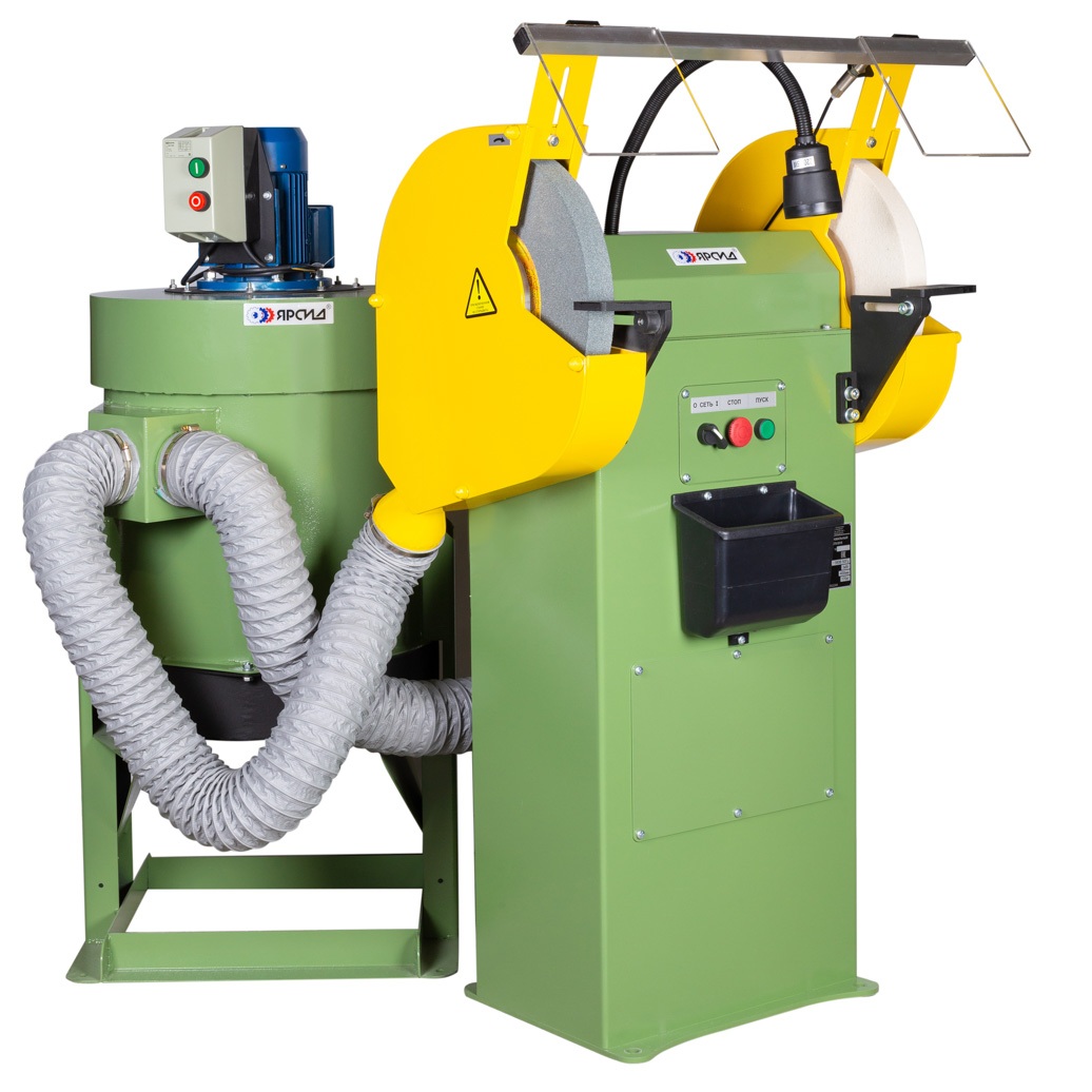 Станок точильно-шлифовальный ТШ 3М.35 с ремённой передачей с пылесосом ПЦ-750/У