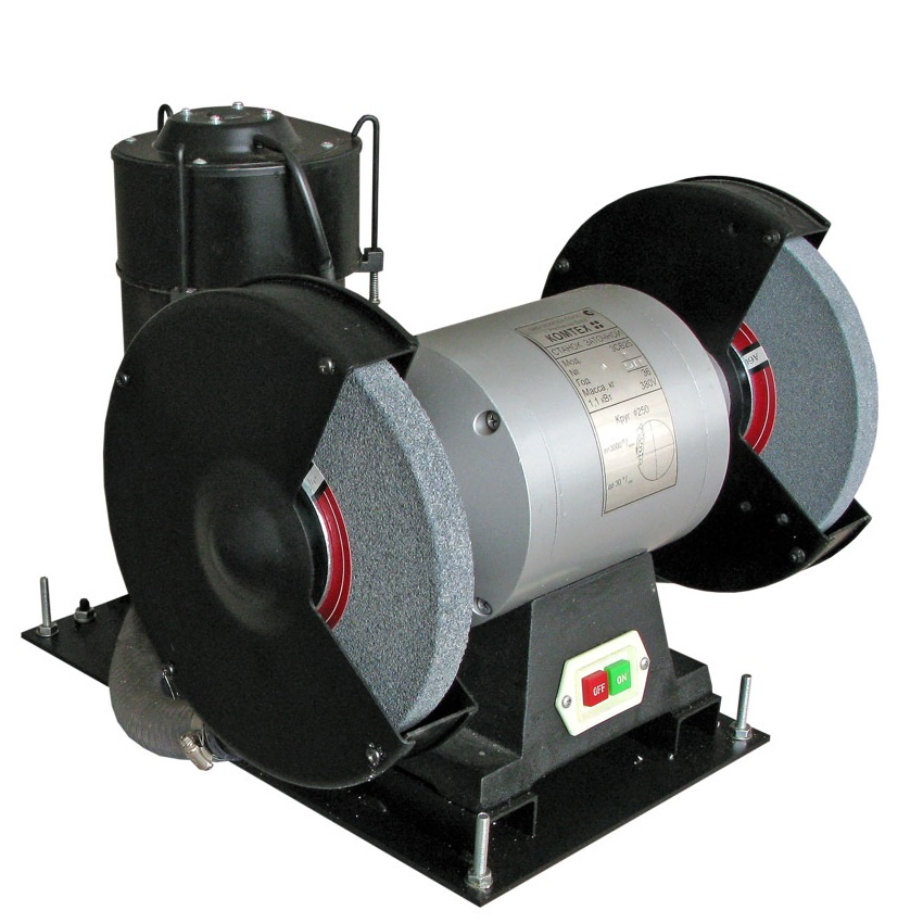 Заточный станок КОМТЕХ ЗСВ-25 с вытяжным устройством