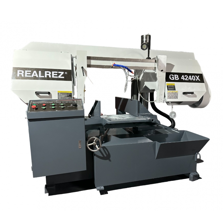 Полуавтоматический ленточнопильный станок REALREZ GB4240X
