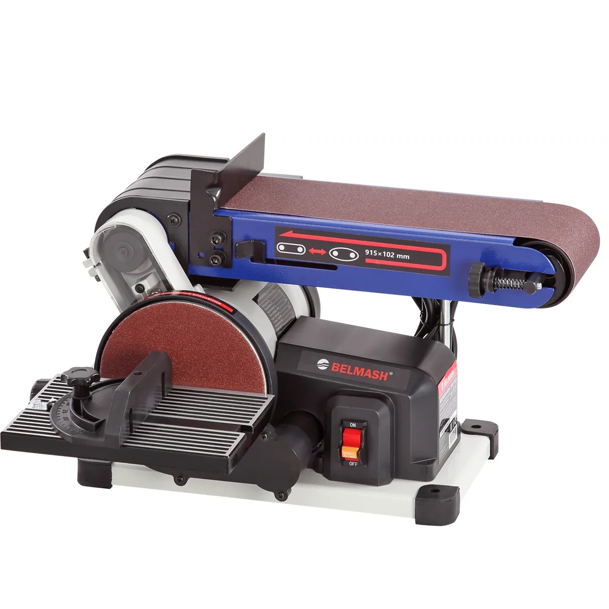 Ленточно-дисковый шлифовальный станок BELMASH BDG 100/152L
