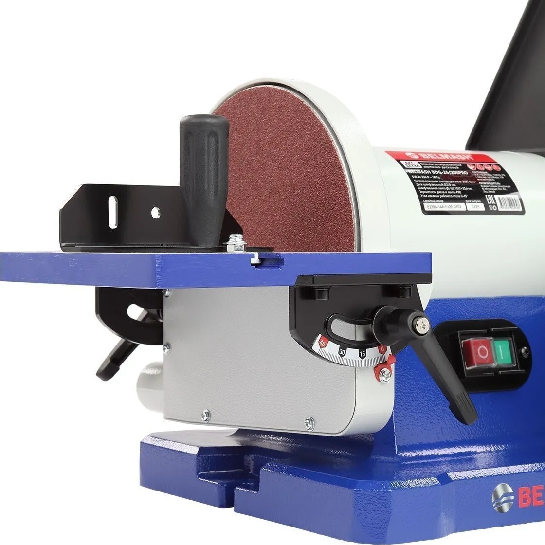 Ленточно-дисковый шлифовальный станок BELMASH BDG 25/200PROФото 7204-08.jpg