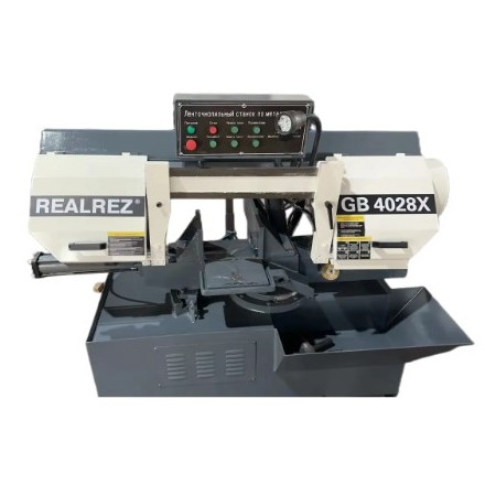 Полуавтоматический ленточнопильный станок REALREZ GB4028X (280 мм)