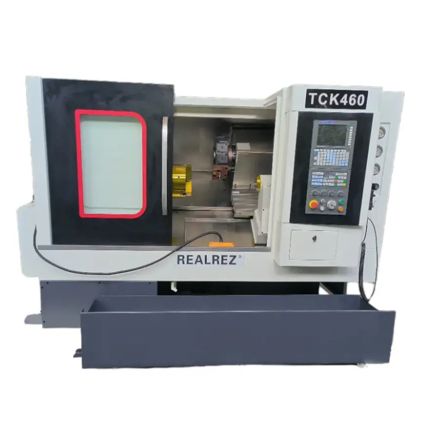 Токарный станок с ЧПУ REALREZ ТCK 460x350 с наклонной станиной (GSK988Ta)
