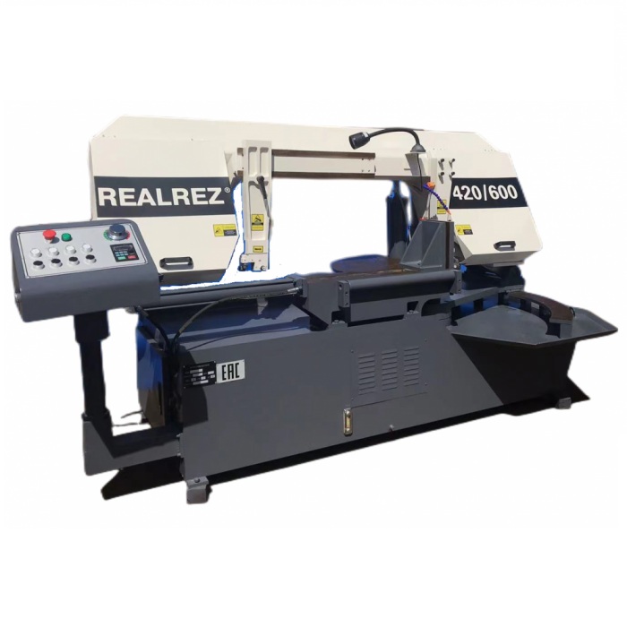 Полуавтоматический ленточнопильный станок REALREZ 420/600