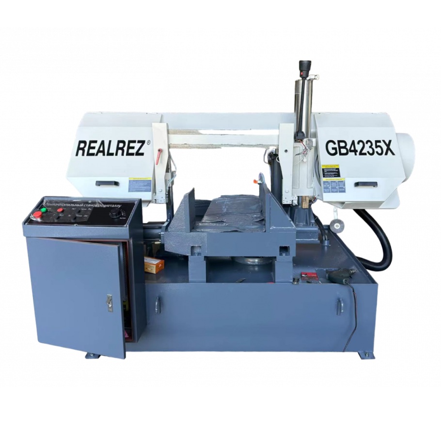 Полуавтоматический ленточнопильный станок REALREZ GB4235X