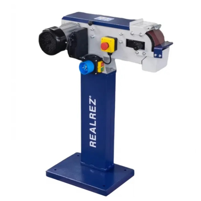 Ленточный шлифовальный станок REALREZ B1-S4 100х1220мм (230V)