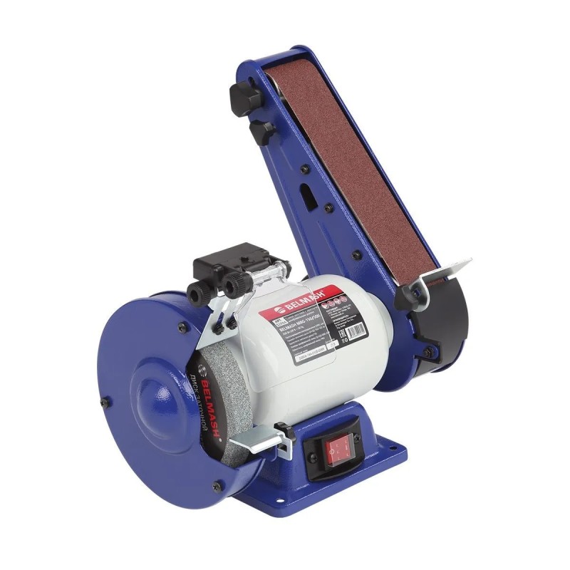 Заточный станок с ленточно-шлифовальным узлом BELMASH MBG-150/50L