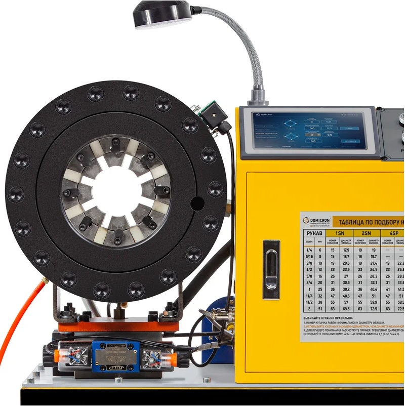 Станок обжимной для РВД DOMICRON Smart Panel DM 90B 380V мотор SiemensФото 8046-02.jpg