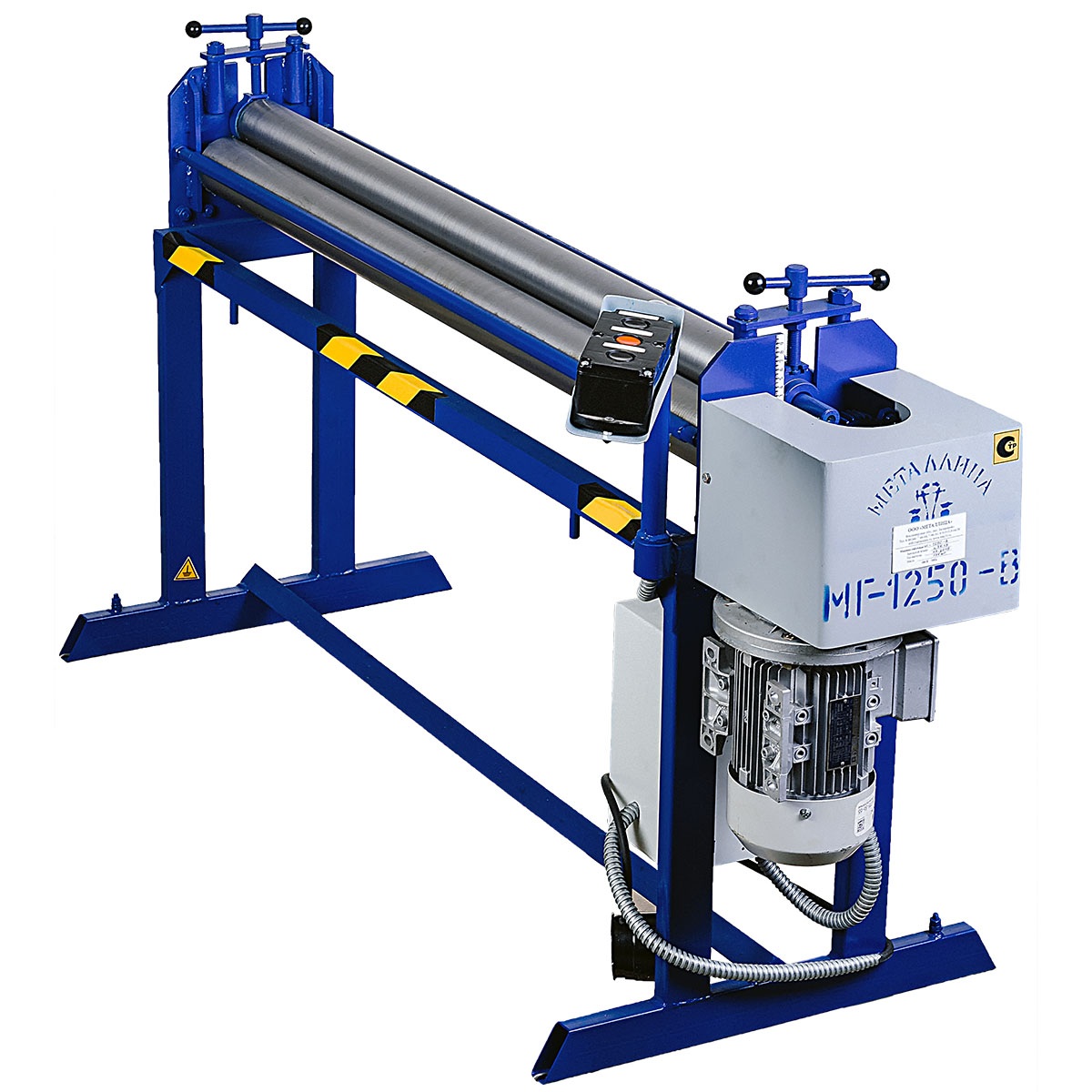 Электромеханические вальцы трехвалковые Металлица МГ-1250-В