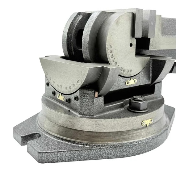 Тиски станочные глобусные трехповоротные L губок 125 мм, серия QW125 TORNERIФото 9178-02.jpg