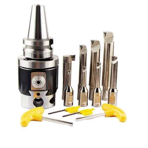 Головка расточная микрометрическая TORNERI NBH2084, D расточки 8-280 мм, с хвостовиком КМ5, с комплектом резцов из 8-ми штФото 9209-03.jpg