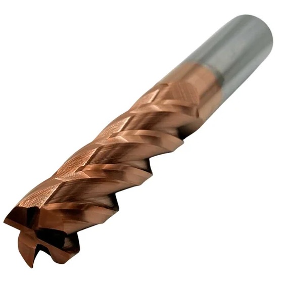 Фреза концевая твердосплавная ц/х TORNERI 20x80x150 мм, z=4, с покрытием TiXCo, HRC 55