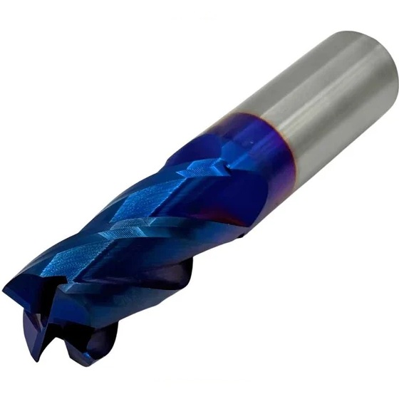 Фреза концевая твердосплавная ц/х TORNERI 20x45x100 мм, z=4, с покрытием nACo-blue, HRC 65