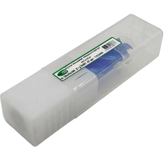 Фреза концевая твердосплавная ц/х TORNERI 18x45x100 мм, z=4, с покрытием nACo-blue, HRC 65Фото 9231-03.jpg