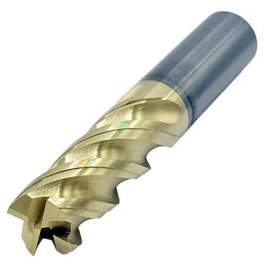Фреза концевая твердосплавная TORNERI ц/х 18x45x100 мм z=4 по нержавеющей стали и титану, с покрытием ZrN, HRC 68