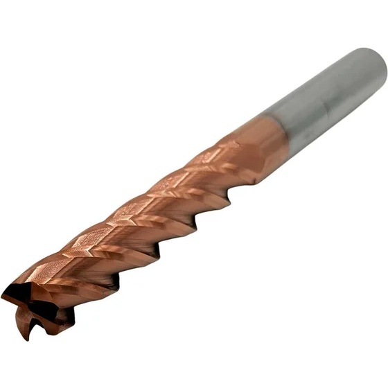 Фреза концевая твердосплавная ц/х TORNERI 18x80x200 мм z=4, с покрытием TiXCo, HRC 55
