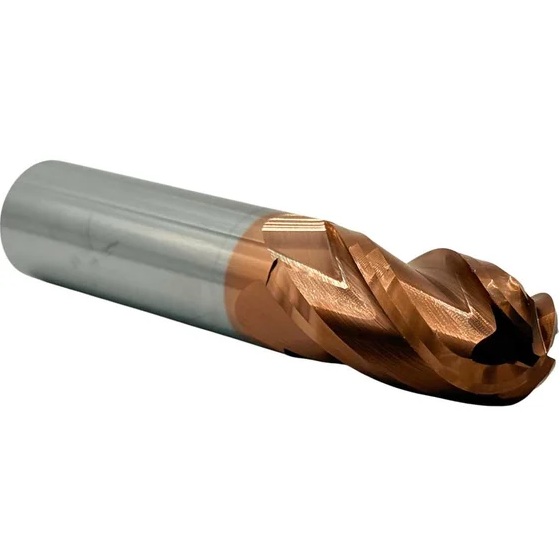 Фреза сферическая твердосплавная ц/х TORNERI 20x40x100 мм z=4 по стали, с покрытием TiXCo, HRC 55