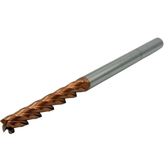 Фреза концевая твердосплавная ц/х TORNERI 12x80x200 мм, z=4, с покрытием TiXCo, HRC 55
