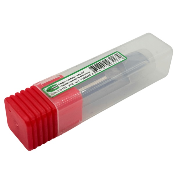 Сверло центровочное TORNERI 16.0x32x100 мм, z=2, 90, твердосплавное по алюминиюФото 9279-03.jpg