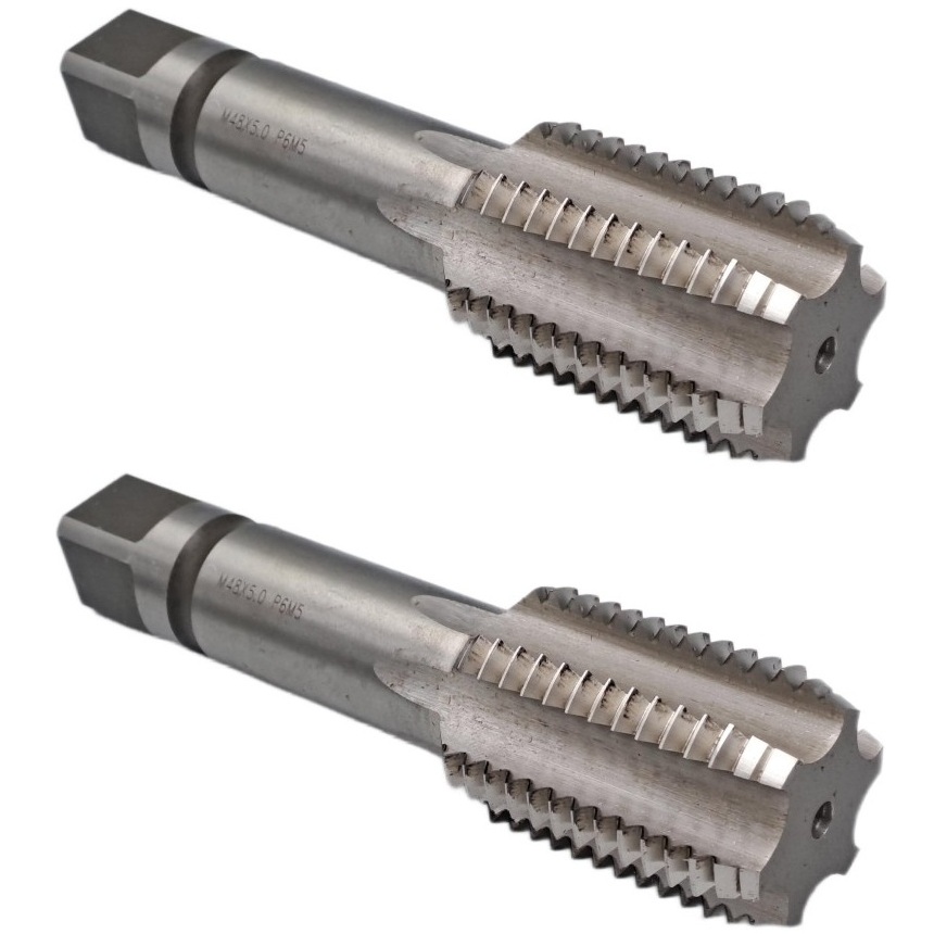 Метчик машинно-ручной TORNERI М48x5 комплект из 2-х штук Р6М5