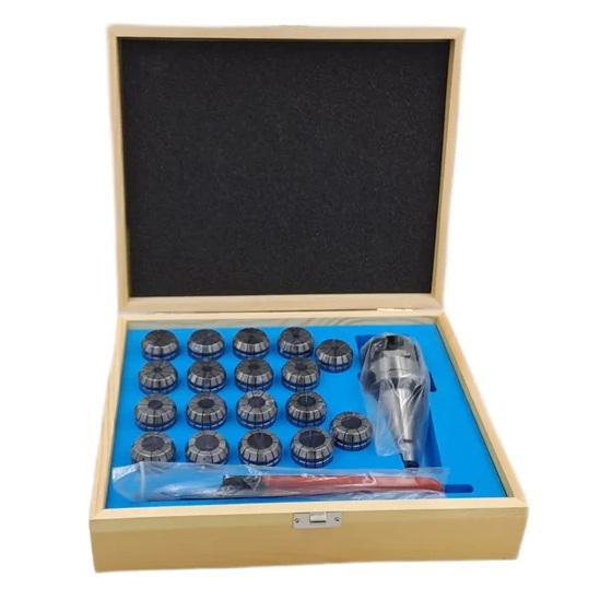 Патрон цанговый 7:24 NT30 с набором цанг ЕR 32 из 18 шт. (3-20 мм) TORNERI