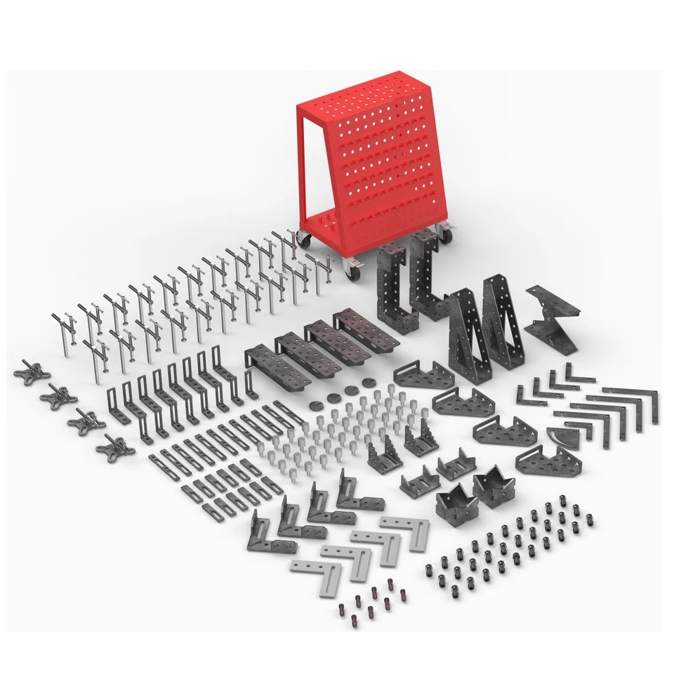 Комплект оснастки Профессиональный для сварочного стола 187 предметов