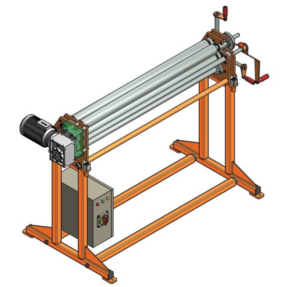 Вальцы электромеханические 3-х валковые ВТМ-1300х75