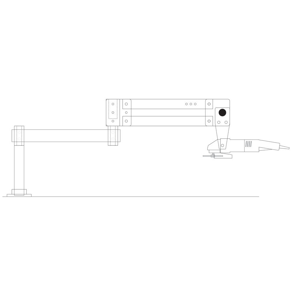 Ручной манипулятор-пантограф РКМП-УШМ для болгарки, полировальной машинкиФото 9504-02.jpg