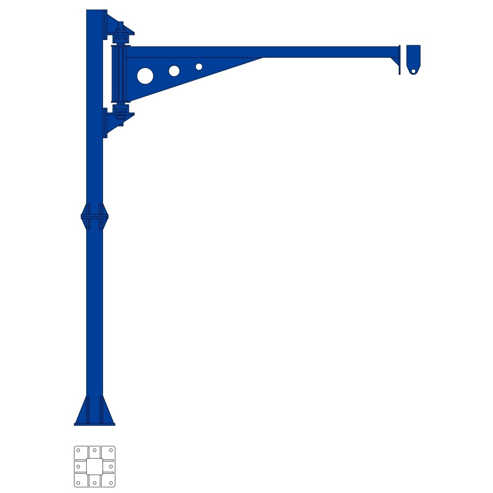 Консольный кран манипулятор двухплечевой РКМН-2000х3000