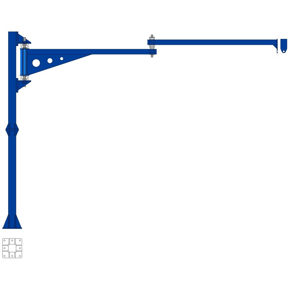 Консольный кран манипулятор двухплечевой РКМН-4000х3000